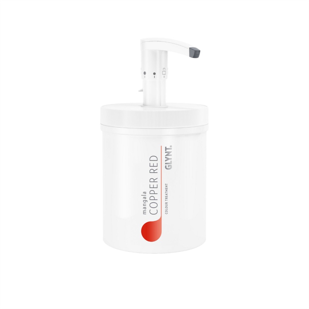 Glynt Mangala Copper 1000 ml pumpflaska – professionell färginpackning för varma koppartoner
