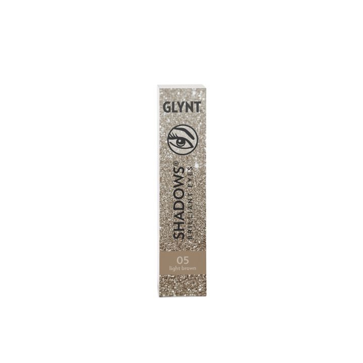 Glynt Shadows Brilliant Eyes 05 Light Brown förpackning ögonbrynsfärg 15ml