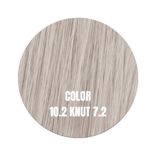 Mago hair extensions 40 cm vågigt färg 10.2 silverblond med knut 7.2 Remy löshår