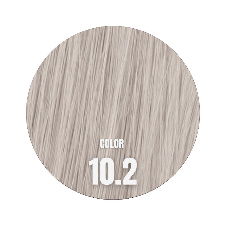 Mago hair extensions 30 cm vågigt färg 10.2 silverblond Remy löshår