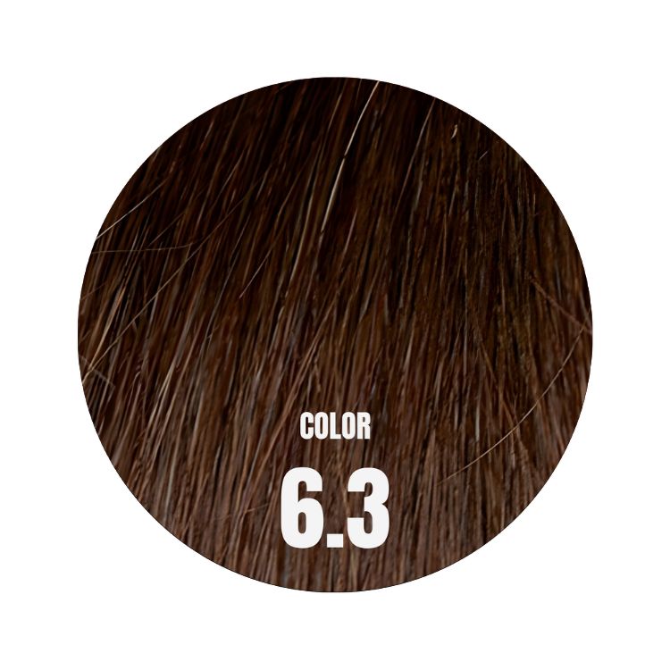 Mago hair extensions 30 cm vågigt färg 6.3 mellanblond Remy löshår