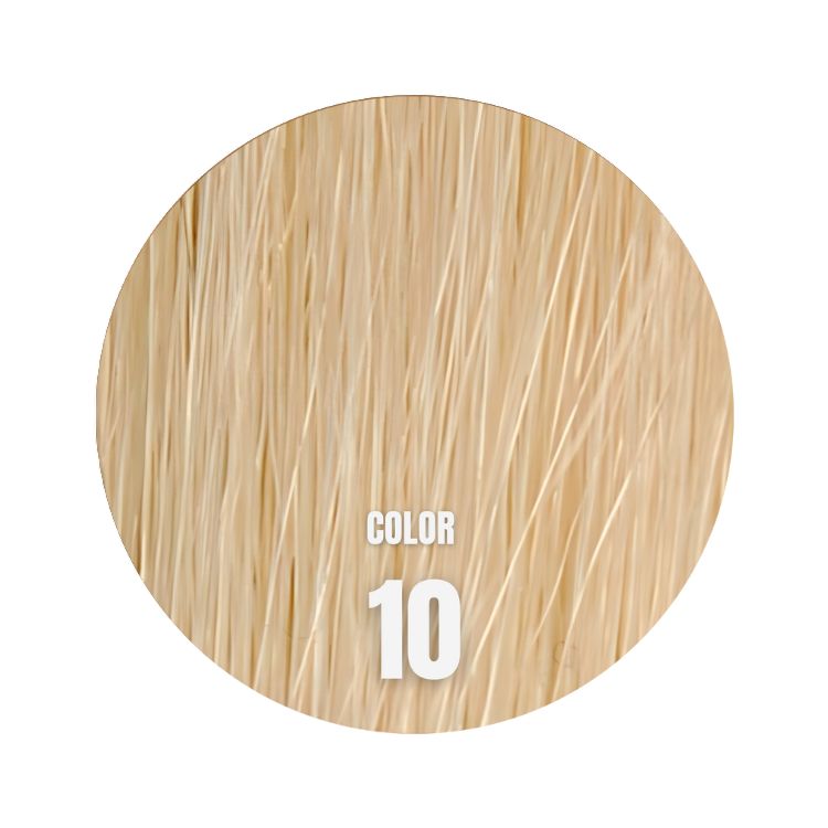 Mago hair extensions 50 cm vågigt färg 10 ljus blond Remy löshår