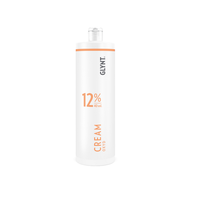 "GLYNT Cream Oxydant 12% – professionell oxidationskräm för maximal uppljusning och blondfärgning."