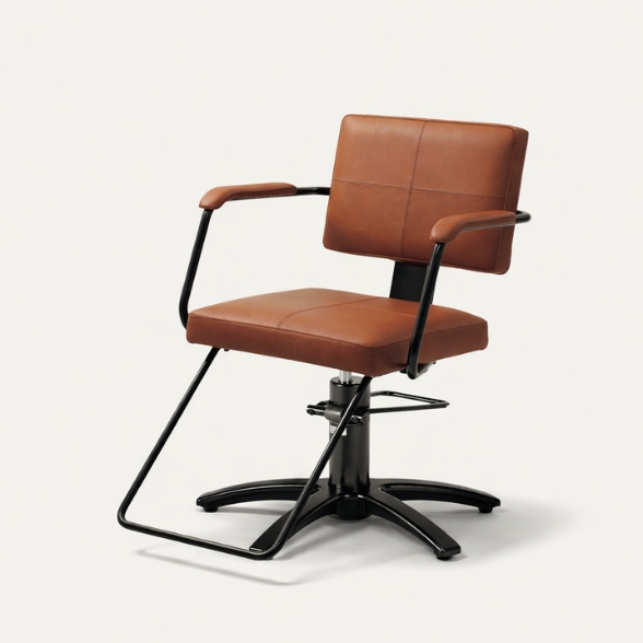 Salongsinredning och frisörstolar