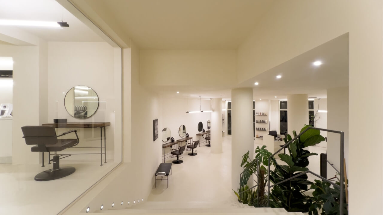 Frisörsalong i modern stil